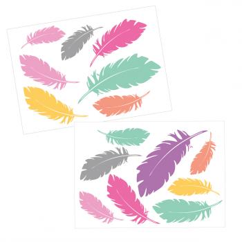 planches stickers plumes