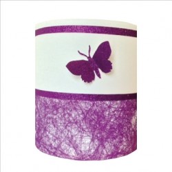 Abat jour ou Suspension papillon 3D violet