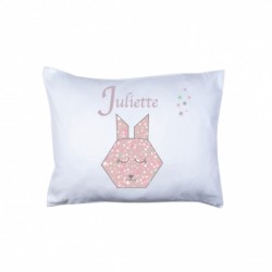 Coussin origami lapin