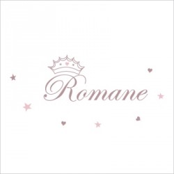 Stiker prénom princesse Romane