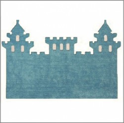 Tapis chateau bleu