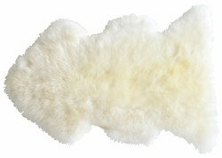 Tapis Doucheka blanc peau de mouton
