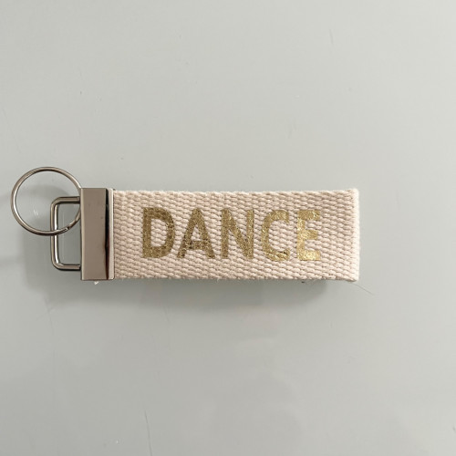 Porte clé DANCE beige