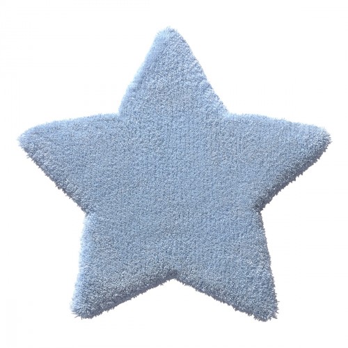Tapis étoile Zauberstern bleue en laine