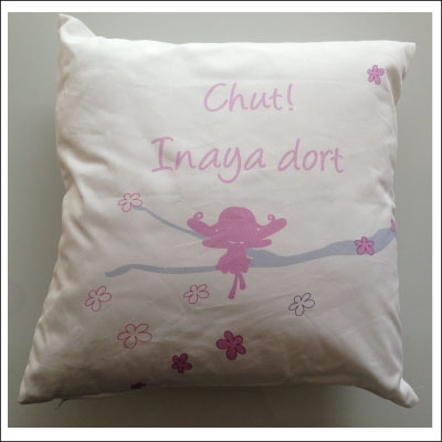 Coussin Fée Rose