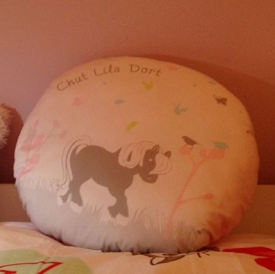 Coussin rond poney