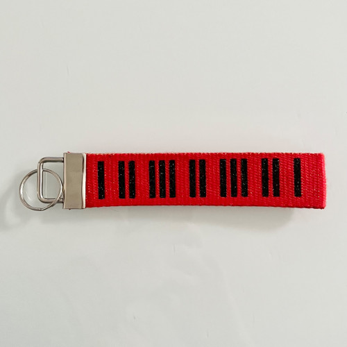 Porte clé piano rouge
