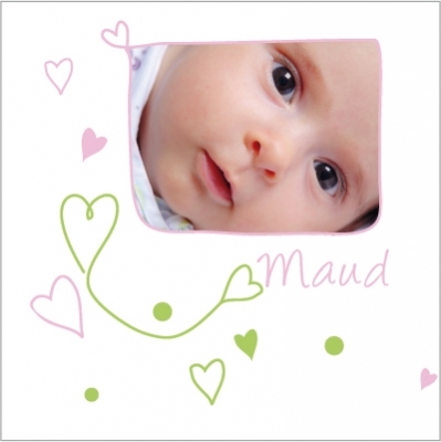 Faire part de naissance photo Maud