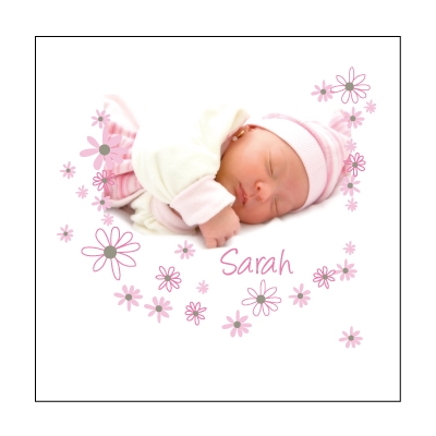 Faire part de naissance photo Sarah