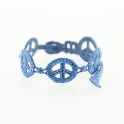Nouveau Bracelet en dentelle motif Peace