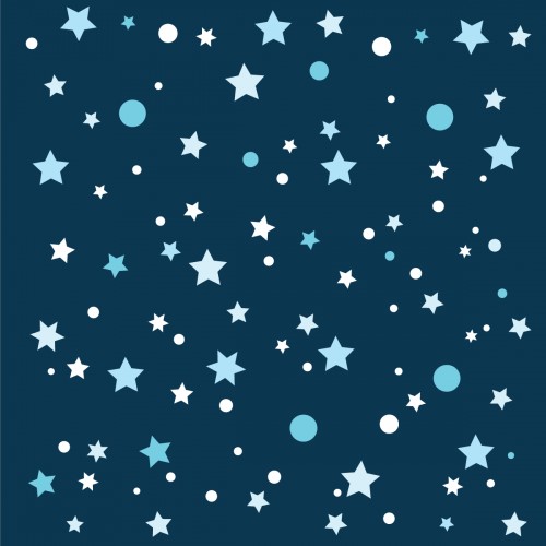 Papier peint bleu marine étoiles de la galaxie bleues