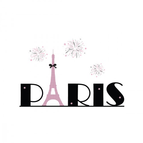 Sticker PARIS et ses feux d'artifices