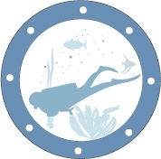 Sticker hublot Plongeur