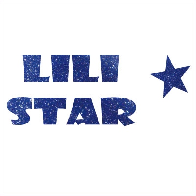Stickers LILI STAR bleu
