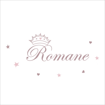 Stiker prénom princesse Romane