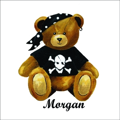 Tableau  ours pirate Morgan personnalisable