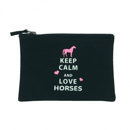 Pochette noire Keep calm and love hoses