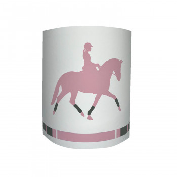 Sticker cheval plume harmonie rose  Lili Pouce : stickers, appliques,  frises, tapis, luminaires, lampes, suspensions enfant