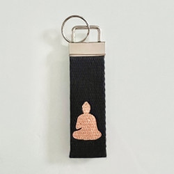 Porte clé buddha noir