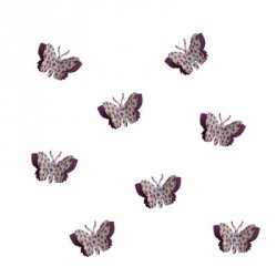 Kit de 8 papillons 3D liberty ou étoiles