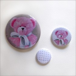 Badges assortis  ours fille 1