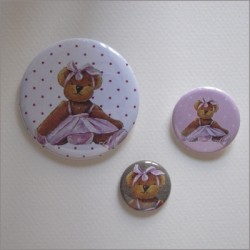 Badges assortis  ours fille 2