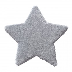 Tapis étoile Zauberstern grise en laine