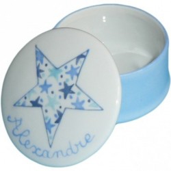 Boîte à dents étoile bleue personnalisable
