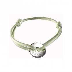 Bracelet mini jeton - argent
