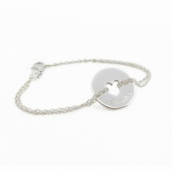Bracelet Poème Coeur- argent