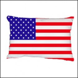 Coussin drapeau americain personnalisable