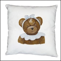 Coussin ours Coralie personnalisable