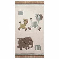 Tapis Lucky Zoo Beige petites tailles