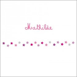 Frise étoiles roses Mathilde
