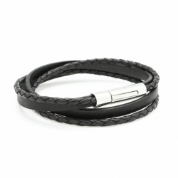 Bracelet Le Mix noir - Acier
