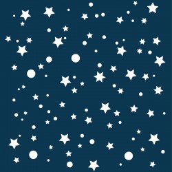 Papier peint bleu marine étoiles de la galaxie