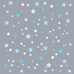 Papier peint gris étoiles de la galaxie bleues