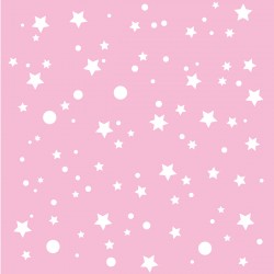 Papier peint rose pâle étoiles de la galaxie