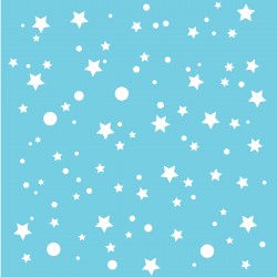 Papier peint bleu turquoise étoiles de la galaxie