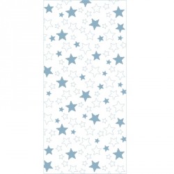 Papier peint étoiles mixtes bleues