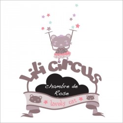 Plaque de porte personnalisable Lili Circus