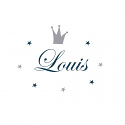 Sticker prénom prince Louis