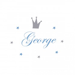 Sticker prénom prince George