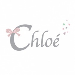 Sticker prénom Noeud Chloé
