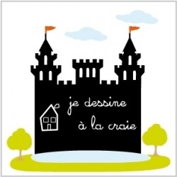 Stickers château Ardoise Géant