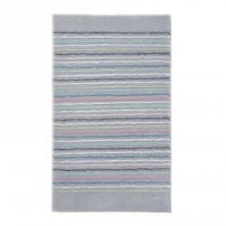 Tapis de bain antidérapant Cool Stripes lignes multico gris
