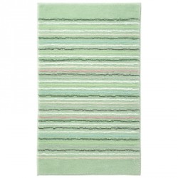 Tapis de bain antidérapant Cool Stripes lignes multico vert anis