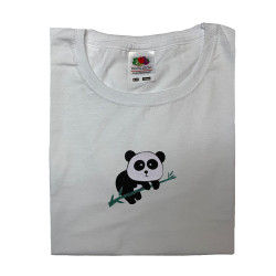 tee shirt blanc panda